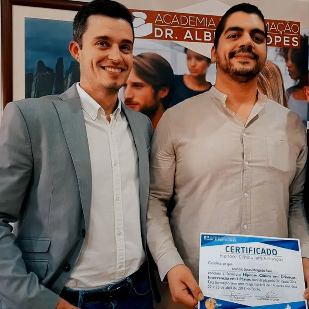 Jonas Paul com Dr. Paulo Dias, especialista em hipnose