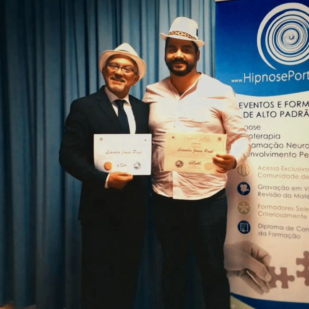 Jonas Paul com Dr. Rogério Castilho, especialista em hipnose
