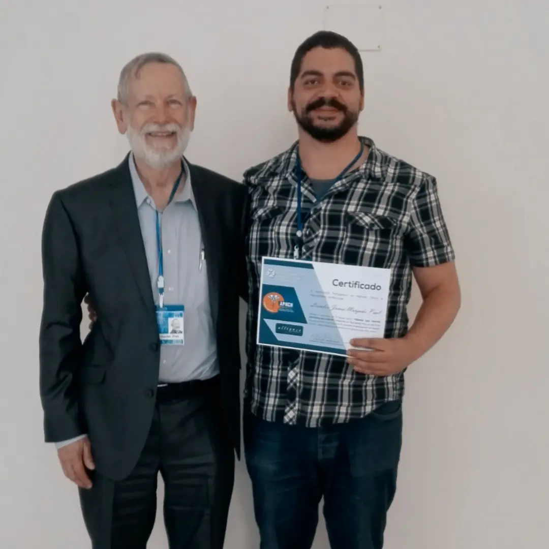 Jonas Paul com Roy Hunter, especialista em hipnose